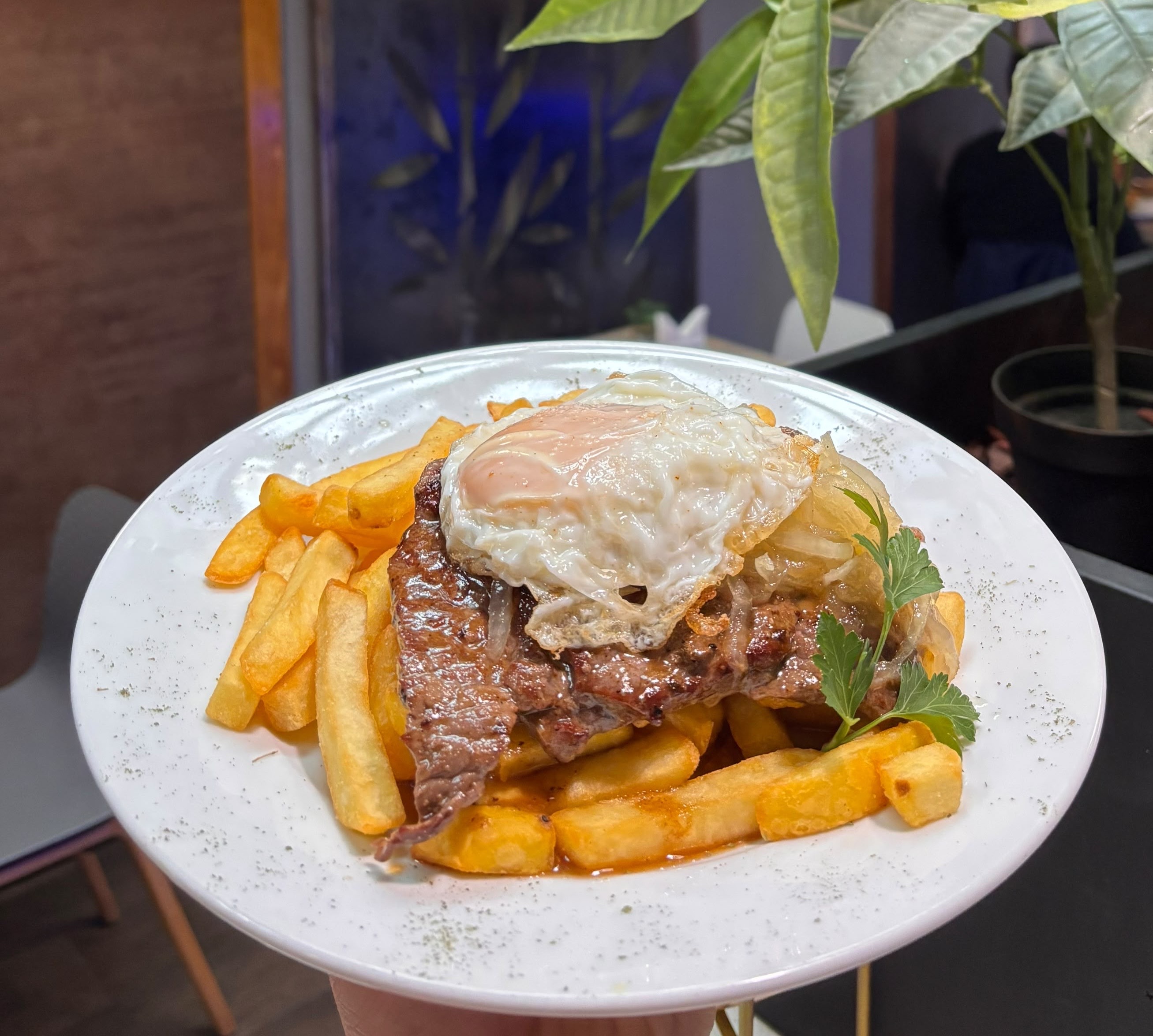 Bistec a lo Pobre